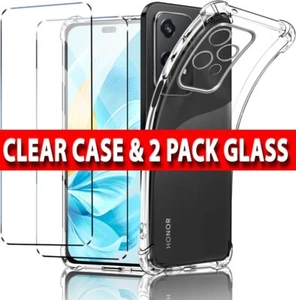 Hülle für Honor 200 Lite, Klar Stoßfest Panzer Handy Cover & 2 X Displayglas - Bild 1 von 12