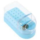 30 Hole Nail Drill Bit Holder With Cleaning Brush And Clear Lid