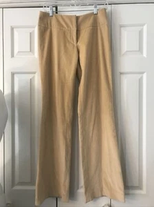 Milly Pants Wide Leg 10.5” Inseam 30” Waist 28" Rise   8” Low Yellow Velvet - Picture 1 of 8