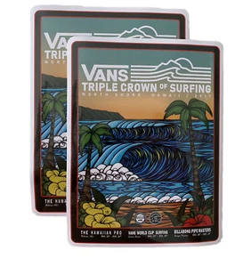 Pipe Masters Lexus Pipe Pro Surf Sticker Eddie Would Go RVCA WSL Surfing Vans Fc - Picture 1 of 5