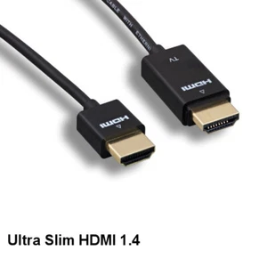 KNTK 6 Fuß superslim aktives HDMI 1.4 Kabel mit Ethernet Redmere 4K 3D Video Audio - Bild 1 von 1