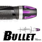 Bullet Bar End Black Purple Silver Base 16Mm Fits Yamaha Majesty Smax Tmax530