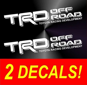(2) Vinilo todoterreno TRD para par de calcomanías pegatinas plataforma camioneta Toyota Tacoma Tundra - Imagen 1 de 9