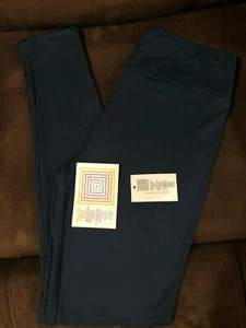 Lularoe Beautiful Solid Dark Teal Aege leggings OS NEW NWT Solid Fast Shipping!! - Picture 1 of 3