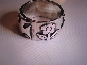 Retired James Avery La Paloma Dove with Olive Branch & Flower Ring - 5 1/2 - Picture 1 of 11