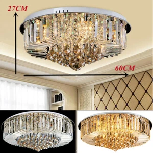 9-Light E14 Luxury Ceiling Light Pendant Light LED Crystal Chandelier ?60CM - Picture 1 of 13
