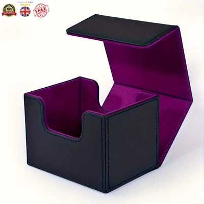 PU Leather Card Deck Box | Holds 100 Sleeved TCG Cards - Image 1 of 4