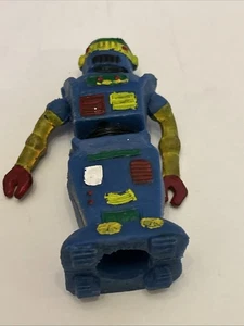 Blue Imperial 1977 Rubber Robot Made In Hong Kong - Bild 1 von 9