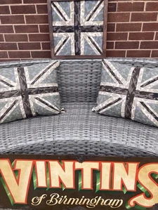 Camouflage Army Green Pure Cotton Canvas Fabric Cushions And  Frame Picture - Picture 1 of 9