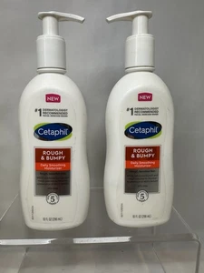 2x Cetaphil Daily Smoothing Moisturizer 10oz Rough Bumpy Skin New Sealed - Picture 1 of 2
