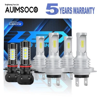 适用于宝马 M3 Base Coupe 2 门 2001 - 2006 LED 车头灯雾灯灯泡 氙灯 白色 — 第 1/4 张图片