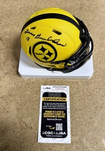 Terry Bradshaw HOF QB Signed Pittsburgh Steelers Rave Mini Helmet With JSA COA - Picture 1 of 5