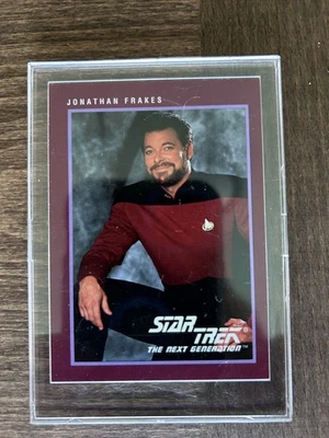 1991 Impel Star Trek 25th Anniversary #132 Jonathan Frakes Cmdr Riker, signed - Image 1 of 2