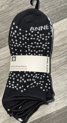 Anne Klein AK Calcetines Deportivos Damas Blanco Gris Negro 6 Pares Foto 1 de 4