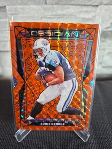 2024 Panini Obsidian Football - Eddie George - Orange Mosaic 24/24 - Titans - Bild 1 von 2