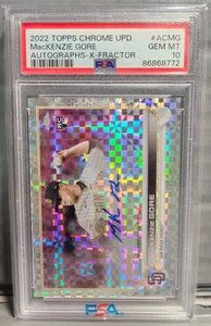 2022 Topps Chrome Update MacKenzie Gore X-Fractor Auto /125 PSA 10 Pop 3! - Bild 1 von 2