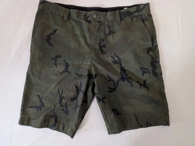 Vintage Y2K Volcom Mens 38 Faded Camouflage Skateboarding Chino Shorts Cotton - Image 1 of 4