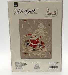 Luca-S Set de Brodat Christmas Santa Claus B1118 Counted Cross Stitch Kit - Picture 1 of 3