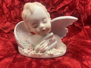 Vintage Lefton China Cherub Angel Figurine Hand Painted Item # 432 Beautiful - Picture 1 of 7