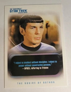 2004 Star Trek Quotable Original Series Trading Cards Spock McCoy Quotes - Picture 1 of 4