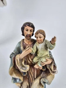 De Colección San José y el Niño Jesús Estatua Católica Estatuilla Religiosa Decoración Santo Regalo - Imagen 1 de 15