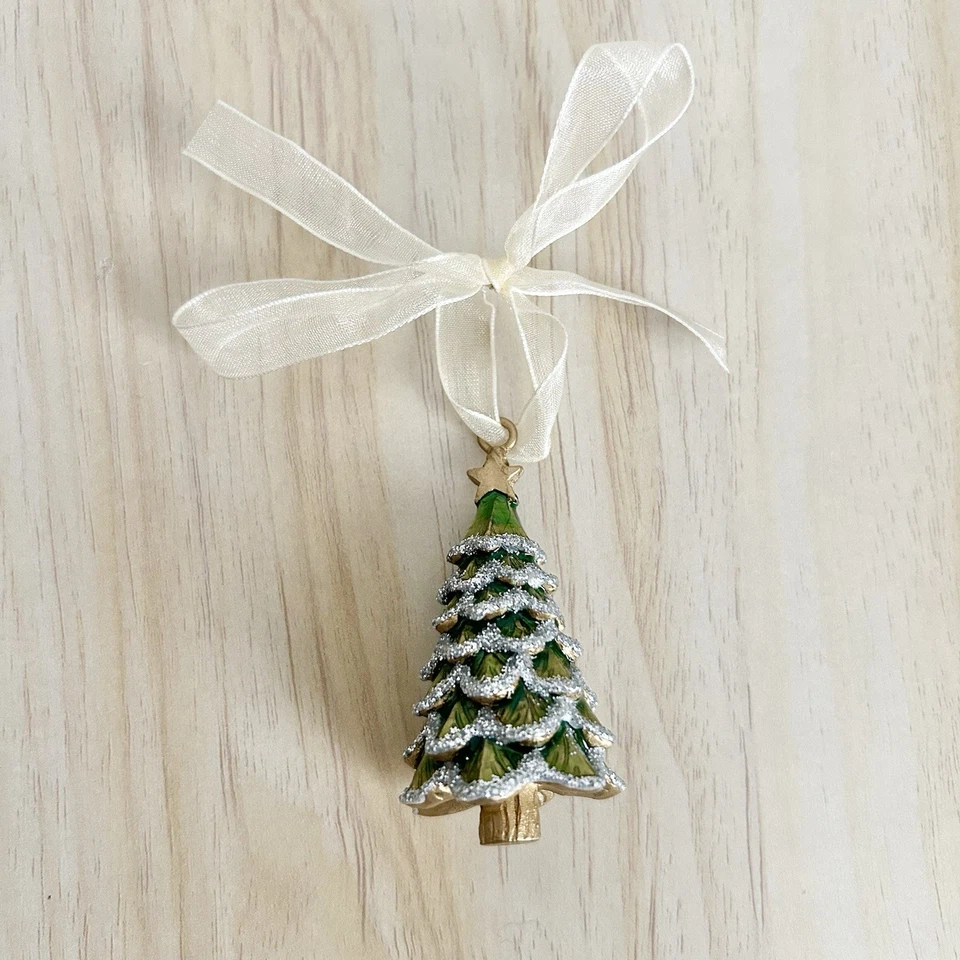 Monsoon Christmas Tree Enamel Christmas Ornament Tree Decoration - Image 1 of 4