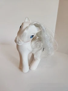 VTG My Little Pony Princess Tiffany G1 1987 MLP White Pegasus TAIL MISSING!! - Picture 1 of 6