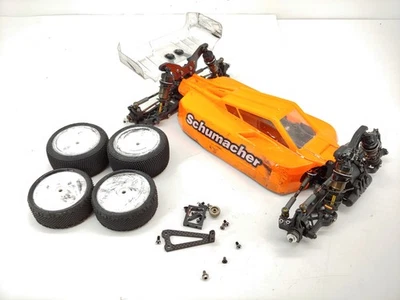 Schumacher CAT L1R 1/10 4X4 Belt-Drive Wheeler Race Buggy Roller Rolling Chassis - Image 1 of 4