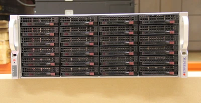 Supermicro CSE-846BE1C-R1K23B 24 bay 3,5 SAS3 scadenza Chassis Storage Server 2 x 2,5 - Immagine 1 di 4