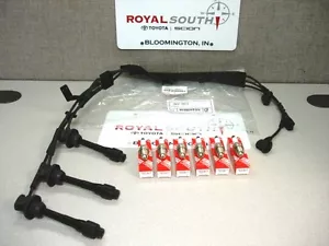 Toyota Avalon Camry Solara Sienna Spark Plug Wires & Spark Plugs Genuine OEM OE - Picture 1 of 4