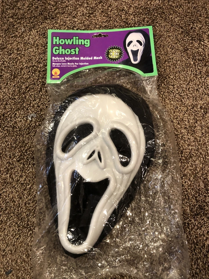 Rubies 3355 Ages 14+ Overhead Costume AccessorySad Eyed Ghost Face Mask NEW! - Image 1 of 4
