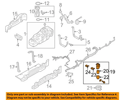 Bomba de combustible Ford OEM 11-16 F-250 Super Duty BC3Z9G282E Foto 1 de 2
