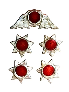 DE COLECCIÓN MATRÍCULA REFLECTOR JOYAS COCHE MOTO ACCESORIO ESTRELLAS ADORNOS, - Imagen 1 de 3