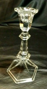 8 ZOLL HOHER KLARGLAS KERZENSTÄNDER MARKENLOS - Bild 1 von 6