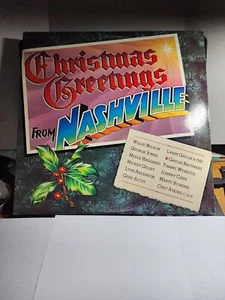 Christmas Greetings From Nashville 1984 Vinyl Johnny Cash Willie Nelson VG+ R66 - Picture 1 of 2