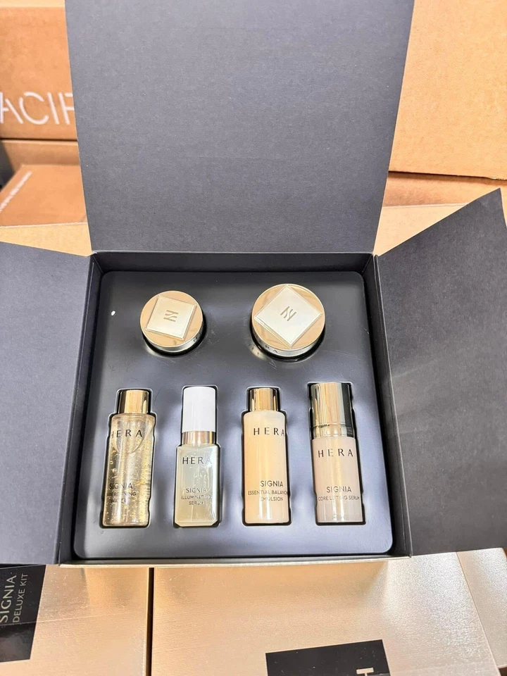 Kit HERA Signia Deluxe 6 itens soro emulsão de água creme K-Beauty - Imagem 1 de 4
