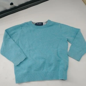 childrens place Size 2T Sweater Blue solid winter - Picture 1 of 8