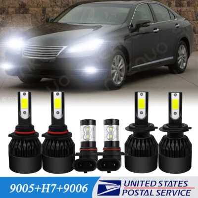 Para Lexus ES350 2007-2009 - Combo bombillas LED faros de haz alto/bajo y luces antiniebla Foto 1 de 4