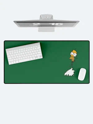 Homer Simpson Desk Mat | Funny Simpsons Bush Meme Gaming Mouse Pad Office Decor - Image 1 of 4