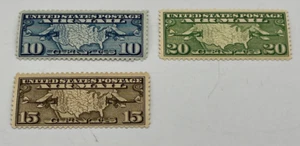 Scott #c7-c9 Map & Mail Planes Single Stamps MNH OG - Picture 1 of 8
