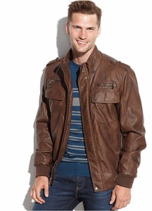 Calvin Klein Faux Leather Outer Shell 