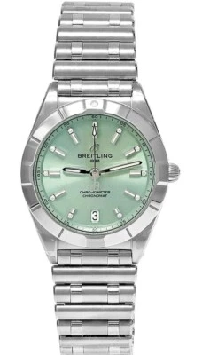 Reloj para mujer Breitling Chronomat cuarzo 32 mm esfera verde SS A77310101L1A1 Foto 1 de 4