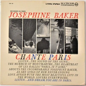 RCA LIVING STEREO INTERNATIONAL FSP-101 USA 1961 Josephine BAKER  "Chante Paris" - Imagen 1 de 5