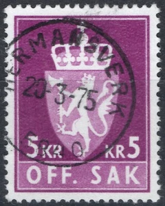 1143 Norway 1969-74, NK T 116 SON Hermansverk 20-3-75 (SF) - Picture 1 of 1