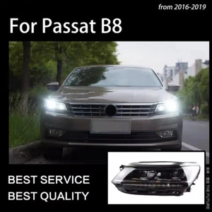 For Passat B8 Headlights 2016-2018 US Version LED DRL Front Dual Projector Lens - Picture 1 of 8