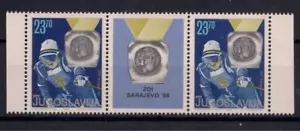 Yugoslavia 1984 Olympic Winter Sport Winners Skiing Ski Medals 2v + lbs MNH - Picture 1 of 1