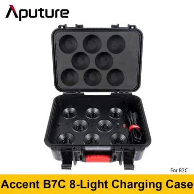 Aputure Accent B7C 8-Light Kit Charging Case Box Only for Accent B7C Light Bulbs - Image 1 of 4