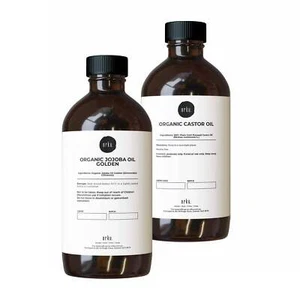 500ml Organic Castor Oil and 500ml Organic Jojoba Oil Pack - Hair Skin - Picture 1 of 7