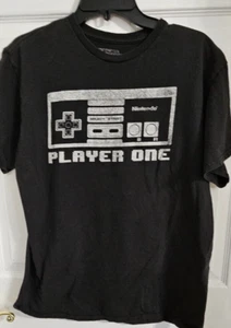 Camiseta Nintendo Player One Negra Talla Grande - Imagen 1 de 5