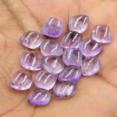 Cuentas de briolette lisas lisas lisas con forma de diamante de amatista rosa natural  Foto 1 de 4